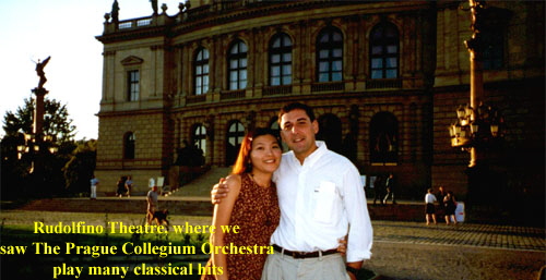 Rudolfino Theatre, where we
saw The Prague Collegium Orchestra 
play many classical hits