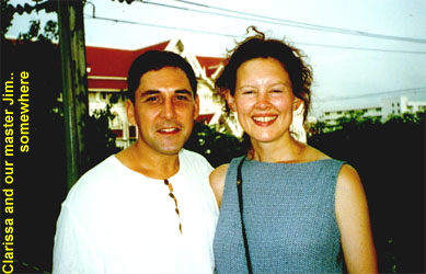 Clarissa and our master Jim..
somewhere